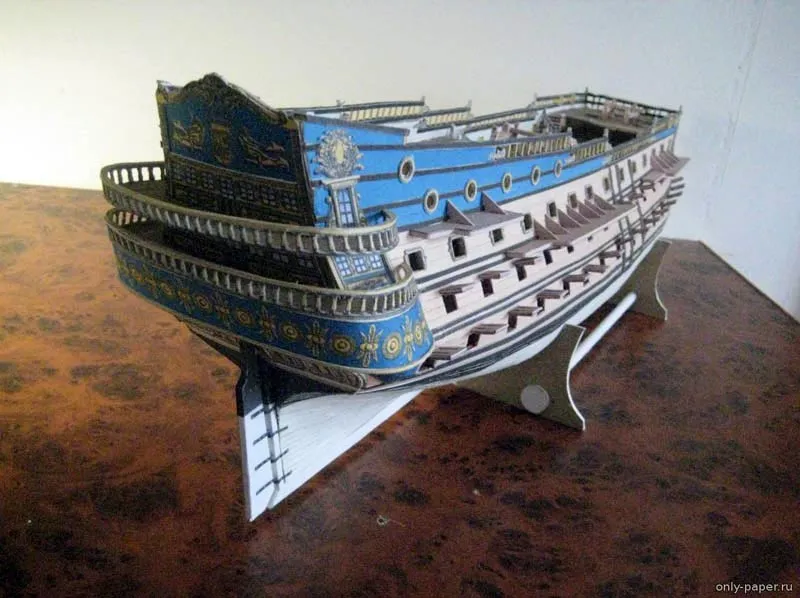 Модель из картона "San Felipe" испанский линейный корабль Модель из картона "San Felipe" испанский линейный корабль