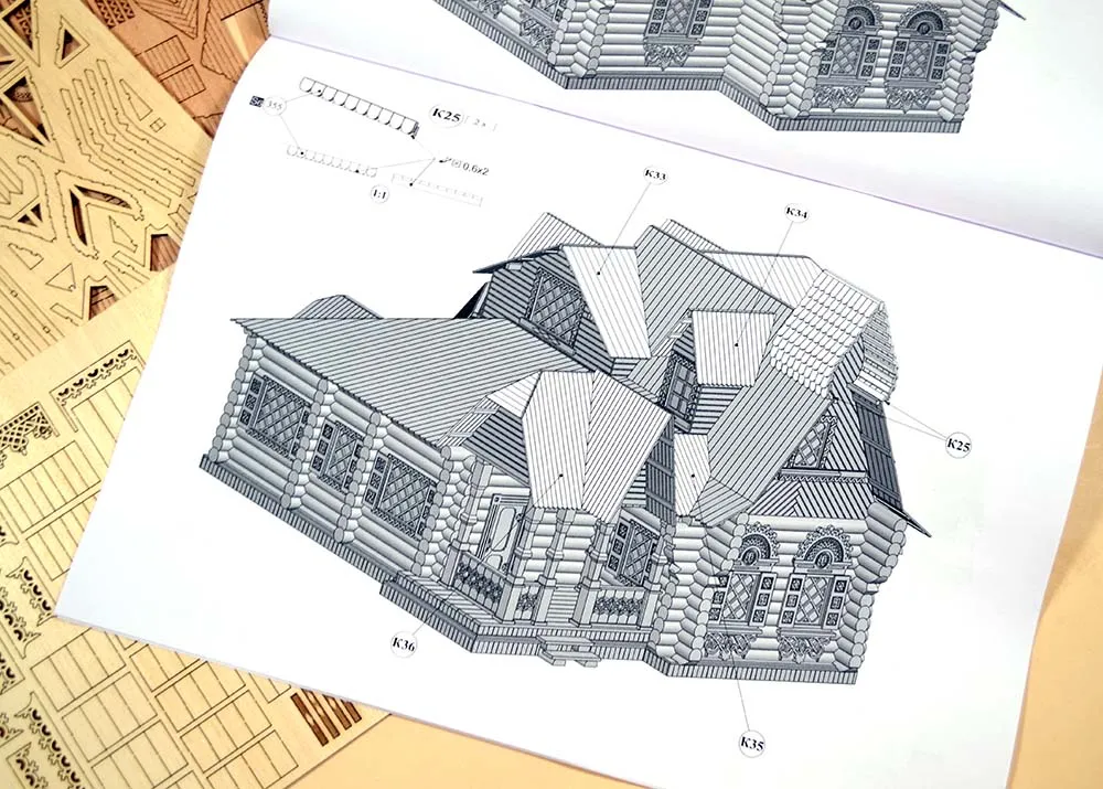 Усадьба по проекту Кузьмина 1878 года, 2240 деталей