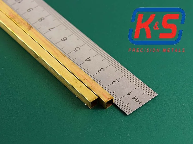 Квадратная латунная трубка 5х0,45 мм, 2 шт