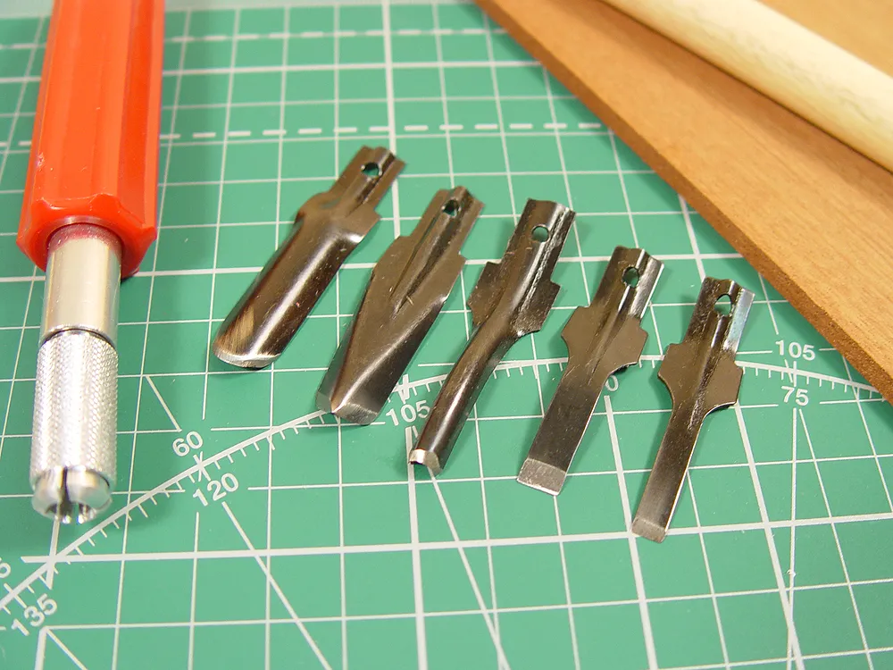 Набор из пяти лезвий для резьбы Набор из пяти лезвий для резьбы