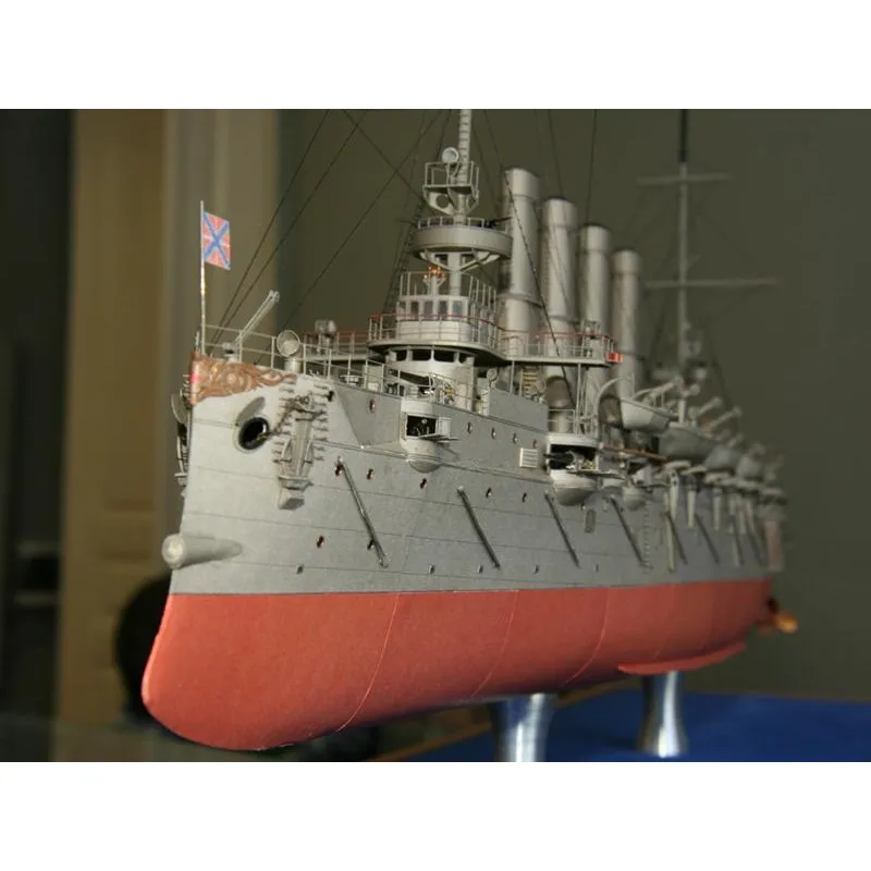 Модель из бумаги бронепалубный крейсер "Варяг", Россия 1902 г