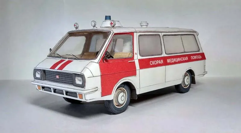 Модель из бумаги Автомобиль РАФ-2203