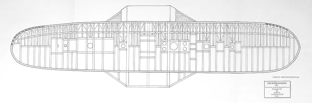 The Paddle Wheel Frigate USS Susquehanna, 1847 + чертежи The Paddle Wheel Frigate USS Susquehanna, 1847 + чертежи