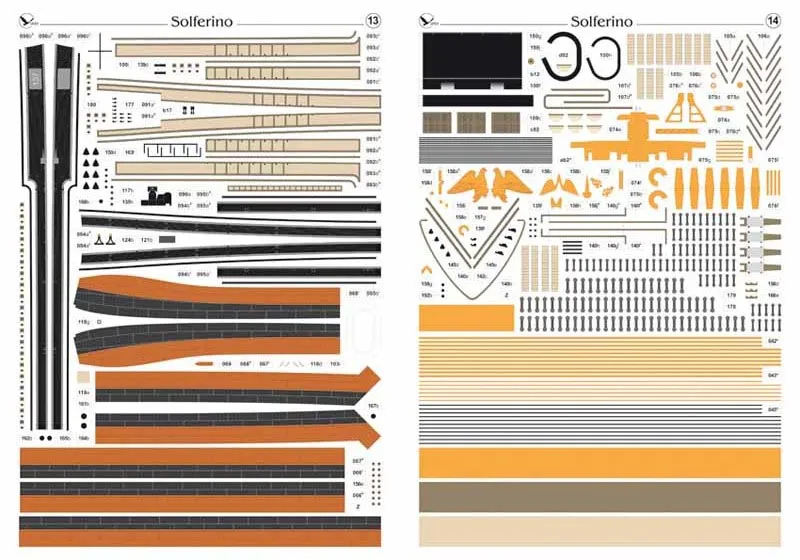 Модель из бумаги броненосец "Solferino"