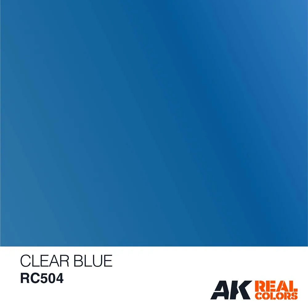 Краска AK Interactive, акриловая Clear Blue (прозрачный синий) , 10 мл