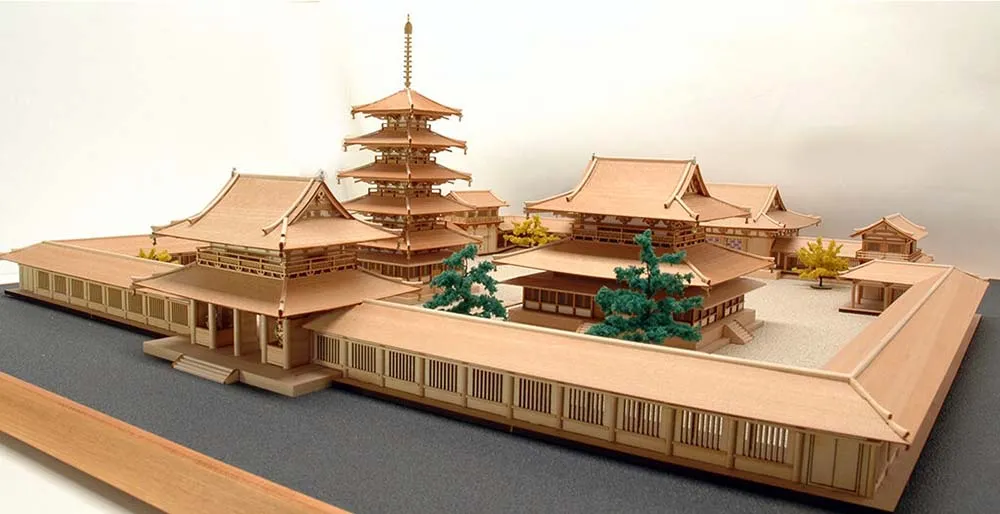 Диорама Horyu-Ji, западная часть Диорама Horyu-Ji, западная часть