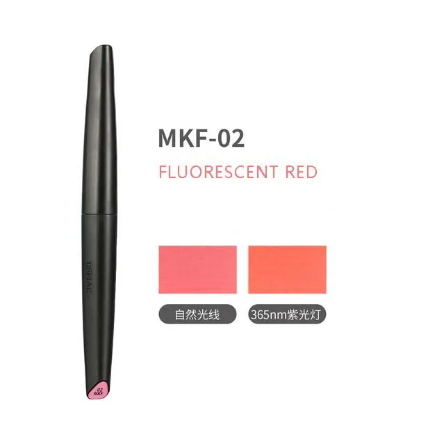 Маркер для пластика, красный флуоресцентный