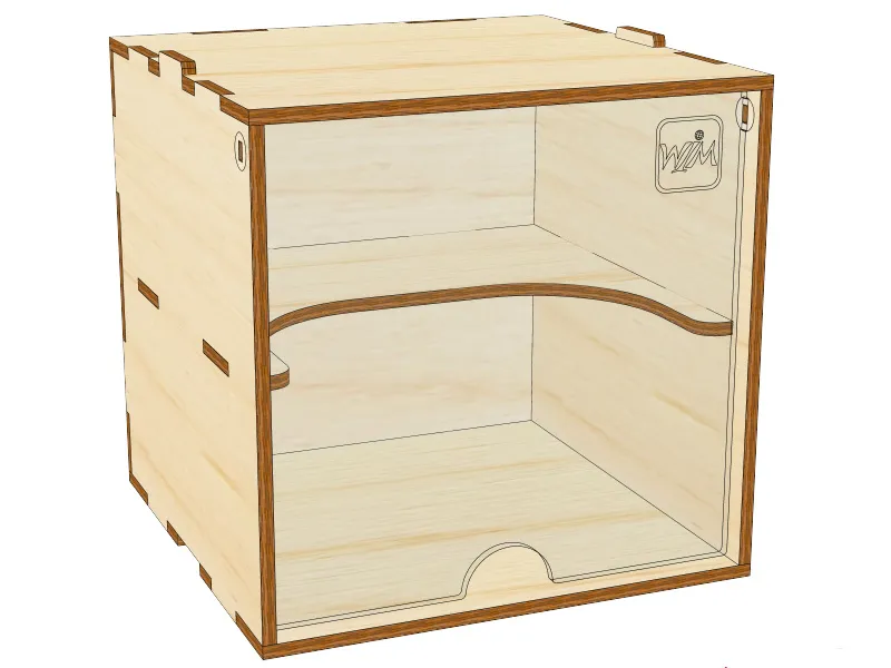 Mini модуль витрина с полочкой Mini модуль витрина с полочкой