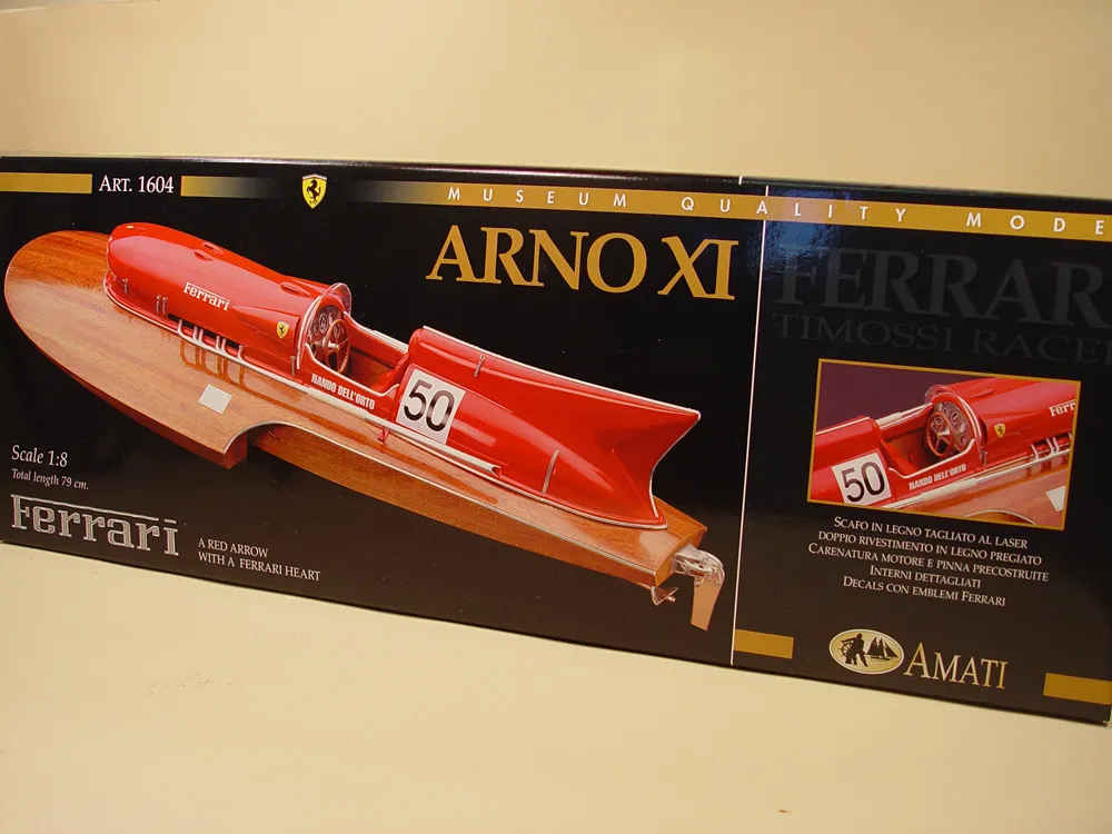 катера Ferrari Arno XI + (Полный набор инструментов, клея и лак) катера Ferrari Arno XI + (Полный набор инструментов, клея и лак)