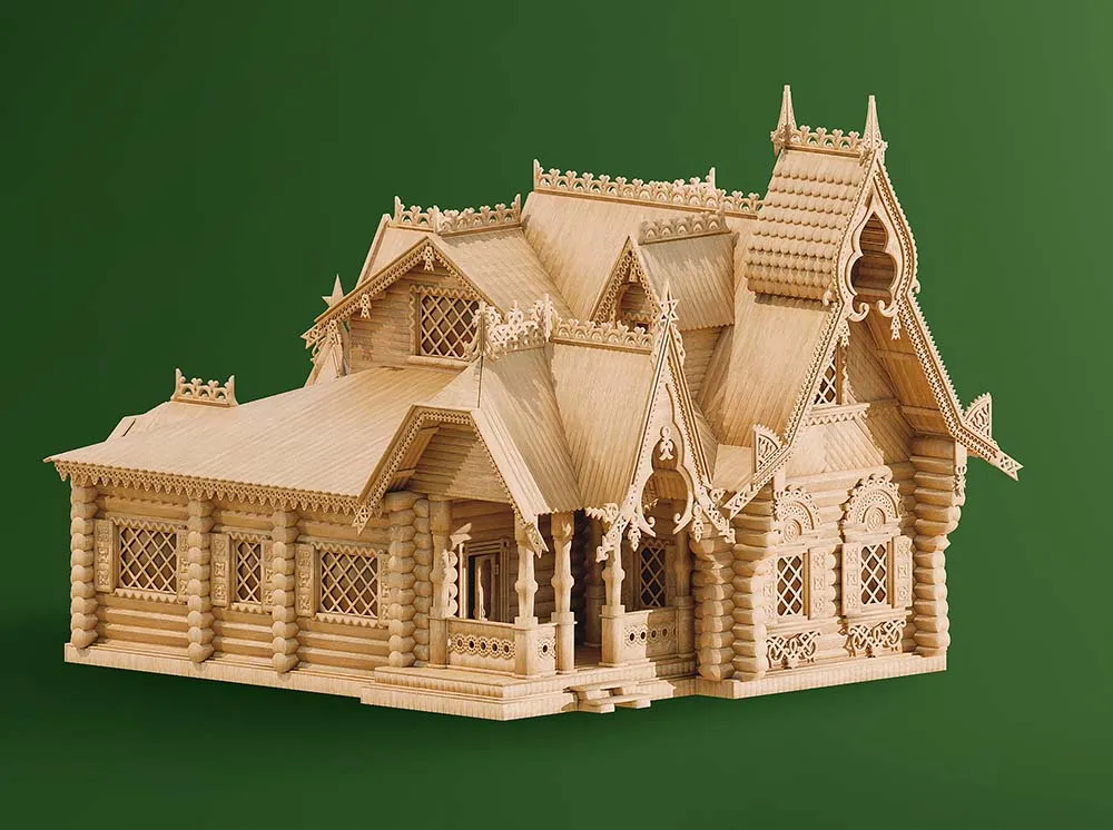 Усадьба по проекту Кузьмина 1878 года, 2240 деталей