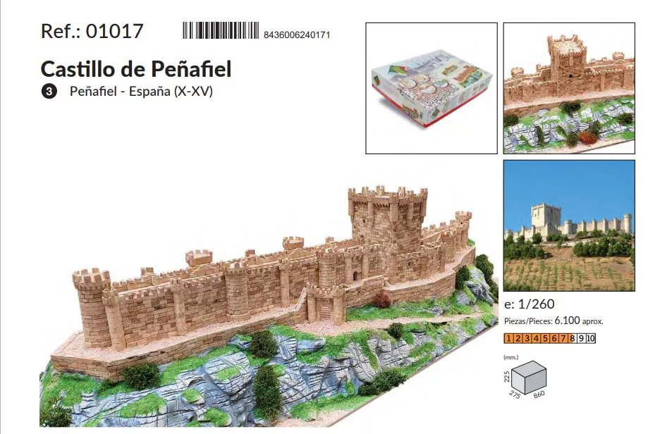 керамический конструктор купить Замок de Penafiel, 6100 деталей