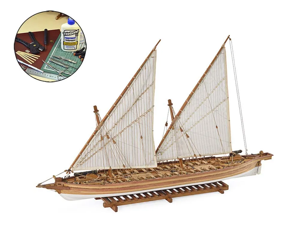 канонерская лодка Arrow + (Полный набор инструментов, клея и краски) канонерская лодка Arrow + (Полный набор инструментов, клея и краски)