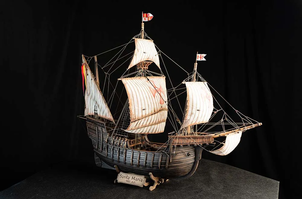 Santa Maria + паруса, подставка и стапель Santa Maria + паруса, подставка и стапель