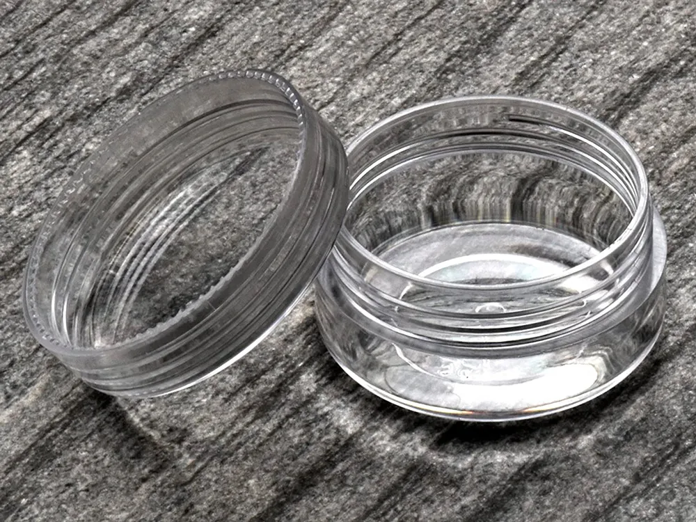 Круглые прозрачные контейнеры, диаметр 38 мм, 12 штук