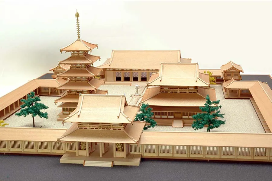 Диорама Horyu-Ji, западная часть Диорама Horyu-Ji, западная часть