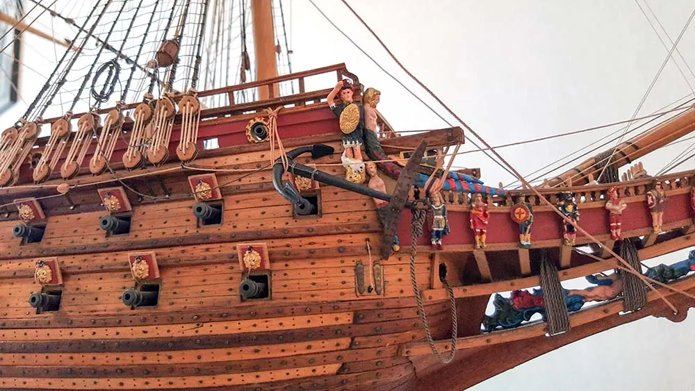 деревянная модель корабля Wasa