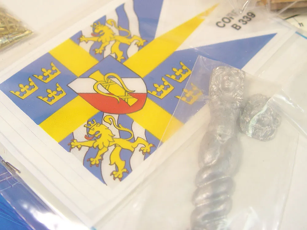 деревянная модель корабля Wasa сечение