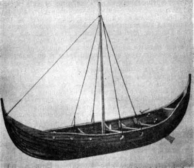 Модель небольшого кнорре из Скуллелева Модель небольшого кнорре из Скуллелева