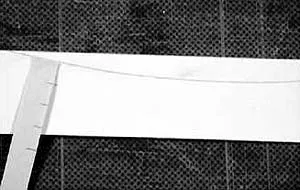 перенести ширину новой рейки в этой точке на болванку