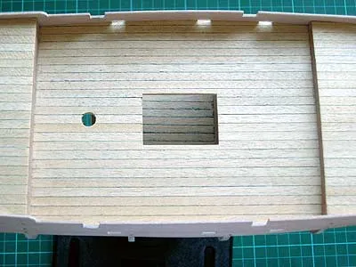 Чернение стыков на палубе