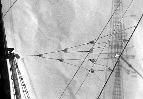 Фордуны, поддерживающие блинда-стеньгу и связывающие ее с фока-стень-штагом