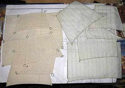 San Martin OcCre. Для сравнения – паруса из набора и новые паруса