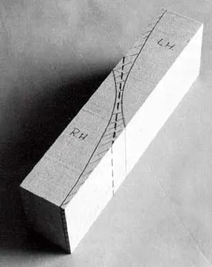 Разметка носовых блоков-вкладышей Разметка носовых блоков-вкладышей