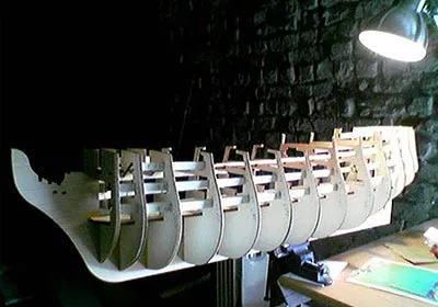 Готовый каркас HMS Victory